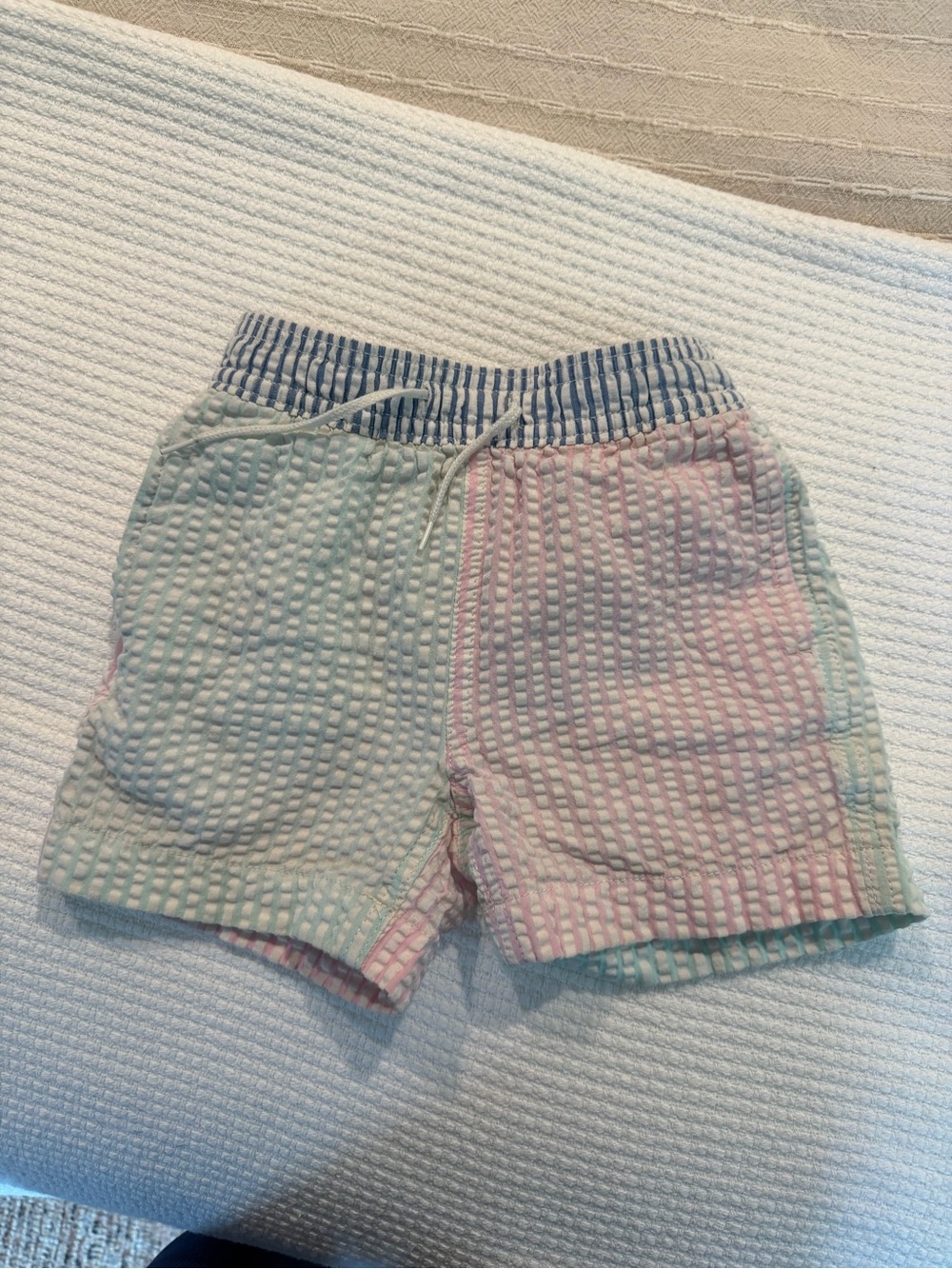 Seersucker boys trunks